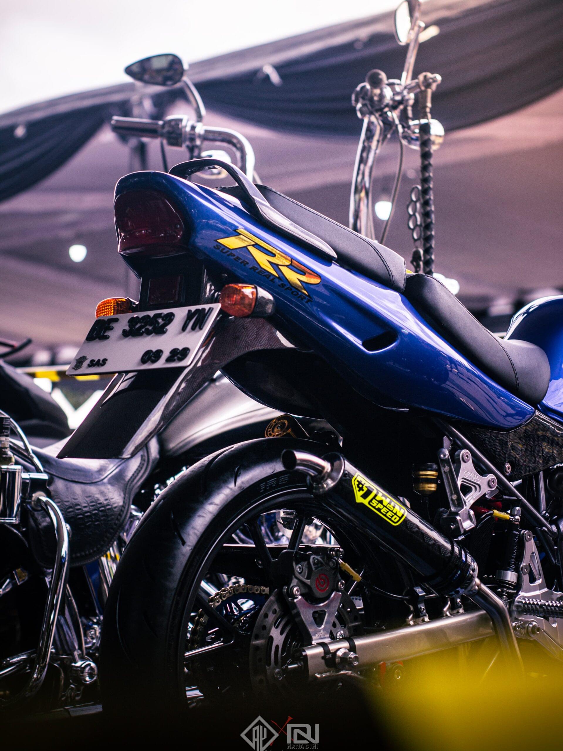 Fullsystem Carbon Jaguard & Lightning Glossy , Exhaust Chamber Super Cobra, Stainless Press , KR150, KRR150, KRR150ZX, Serpico - Image 6
